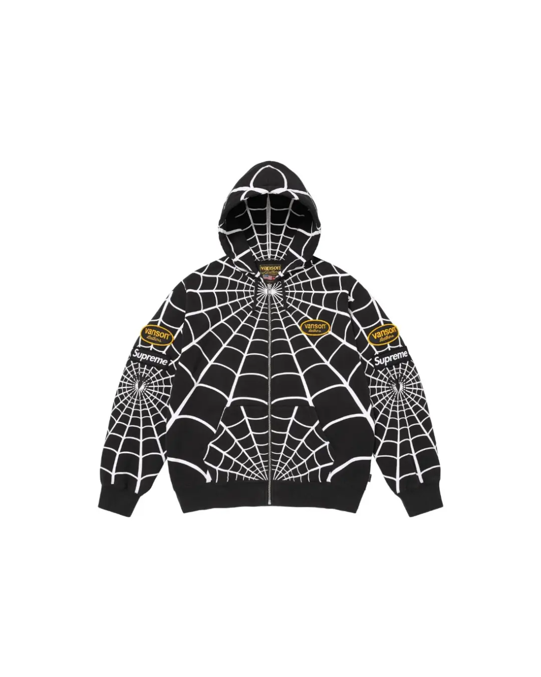 Supreme x Spiderman x Vanson Zip 'Black'