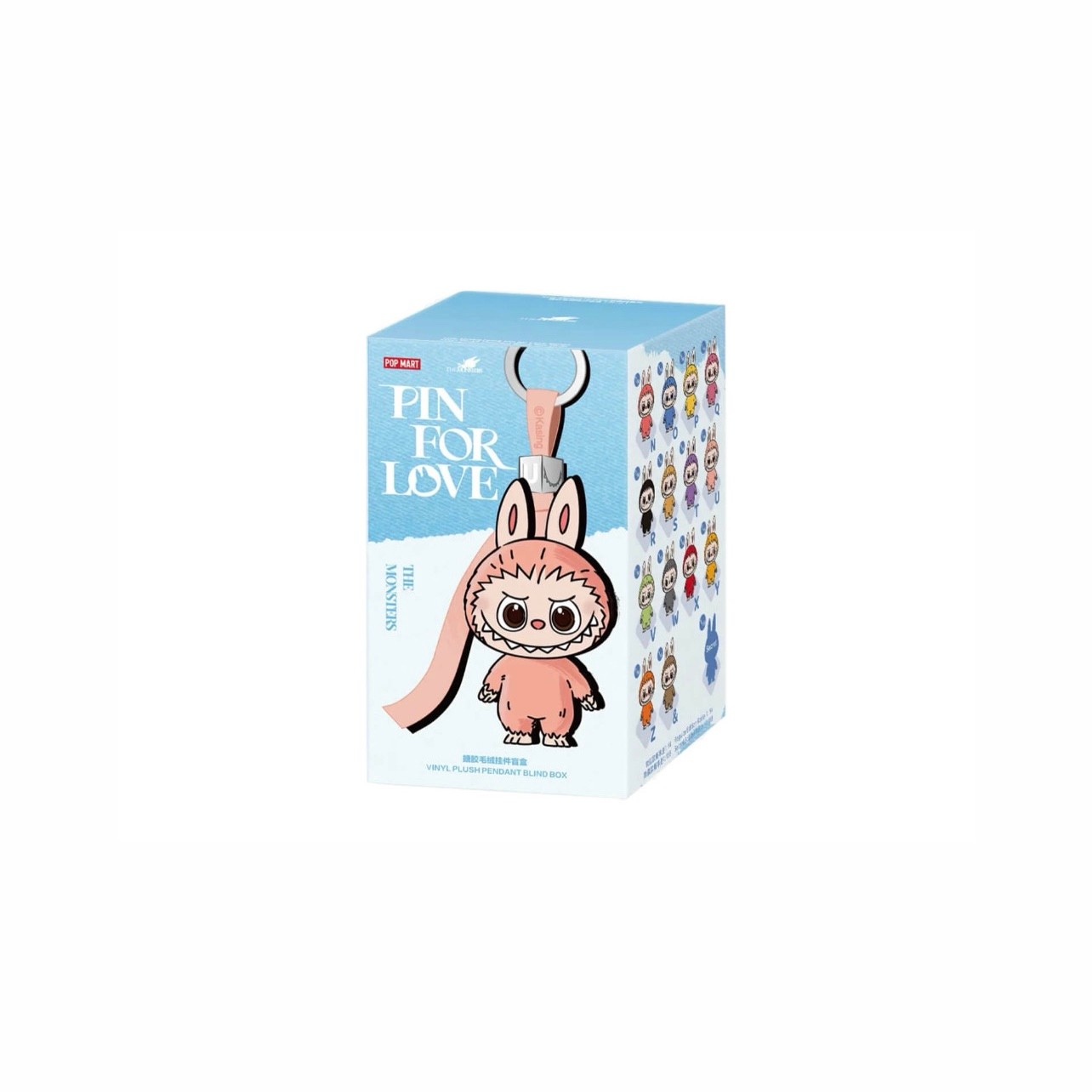 Pop Mart Labubu The Monsters ‘Pin for Love Series’ Vinyl Plush Pendant (N-Z) Single Blind Box
