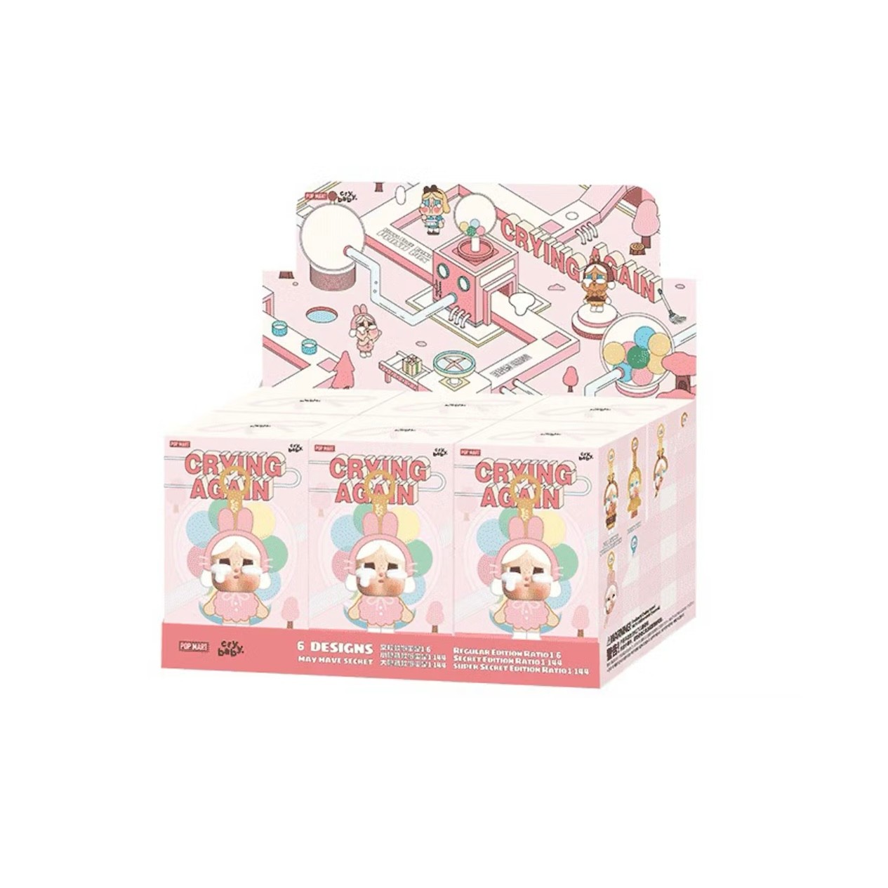 Pop Mart CryBaby Crying Again Series Vinyl Face Plush Single ‘Blind Box’