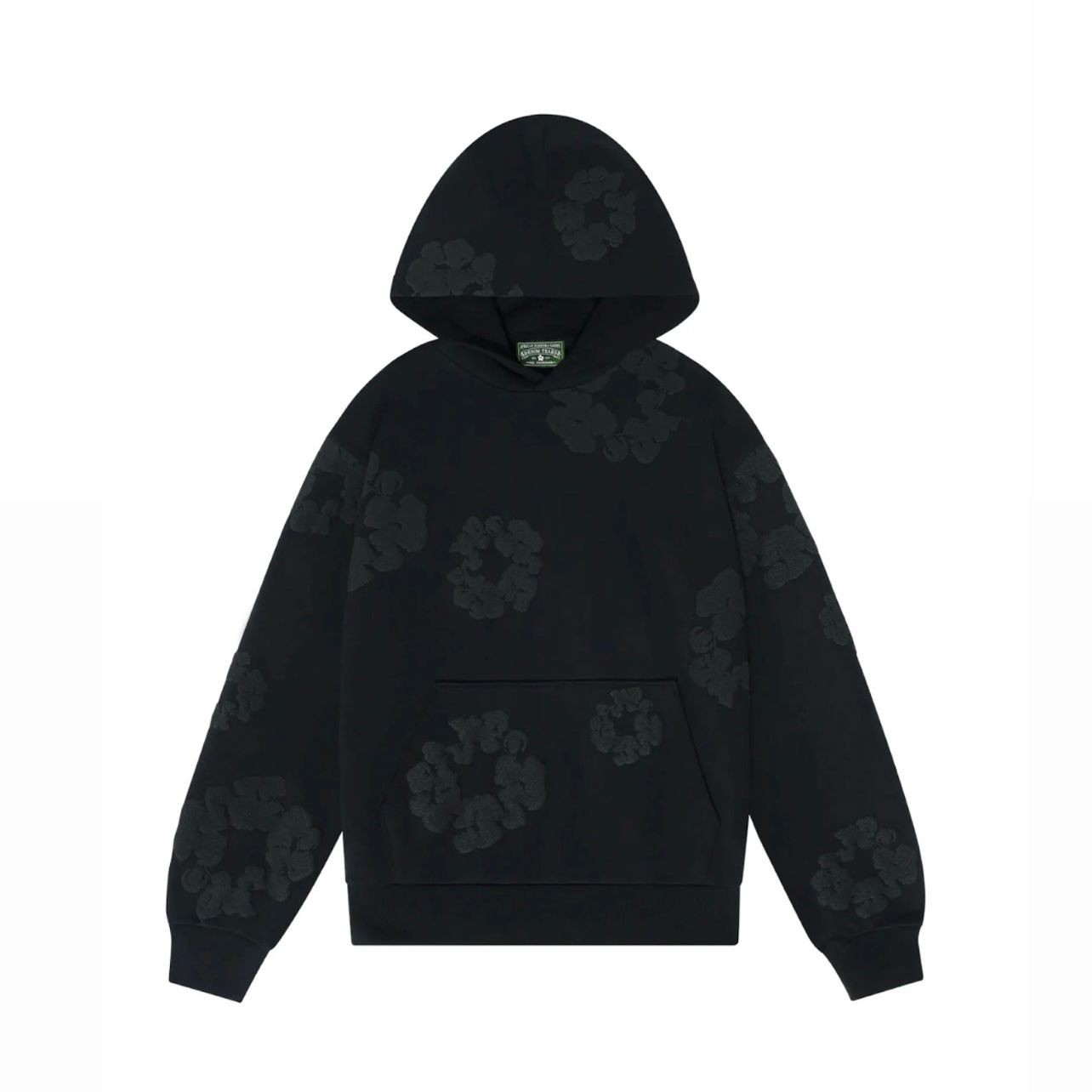 Denim Tears Cotton Wearth Hoodie 'Black Monochrome'