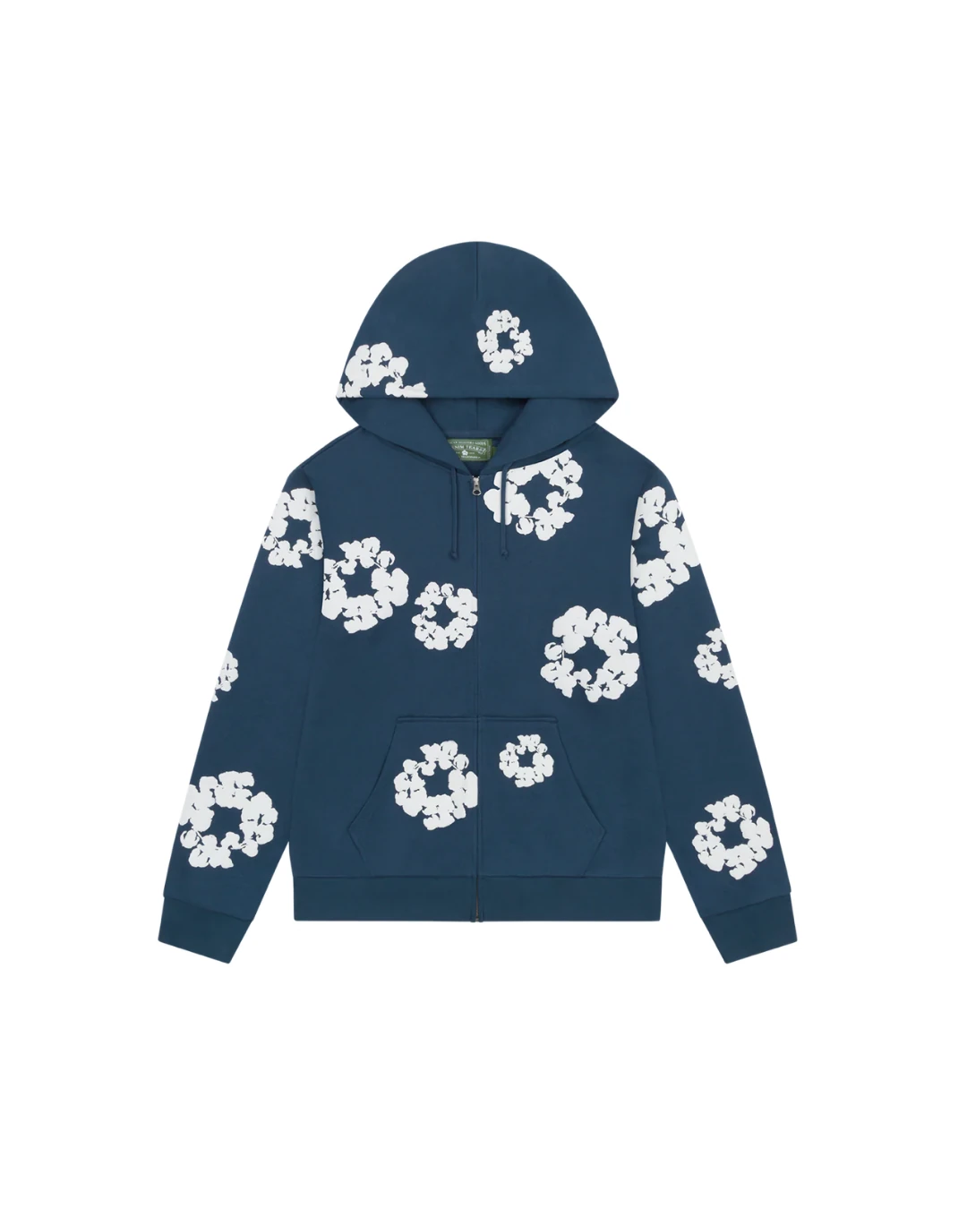 Denim Tears Cotton Wreath Zip Hoodie 'Navy'