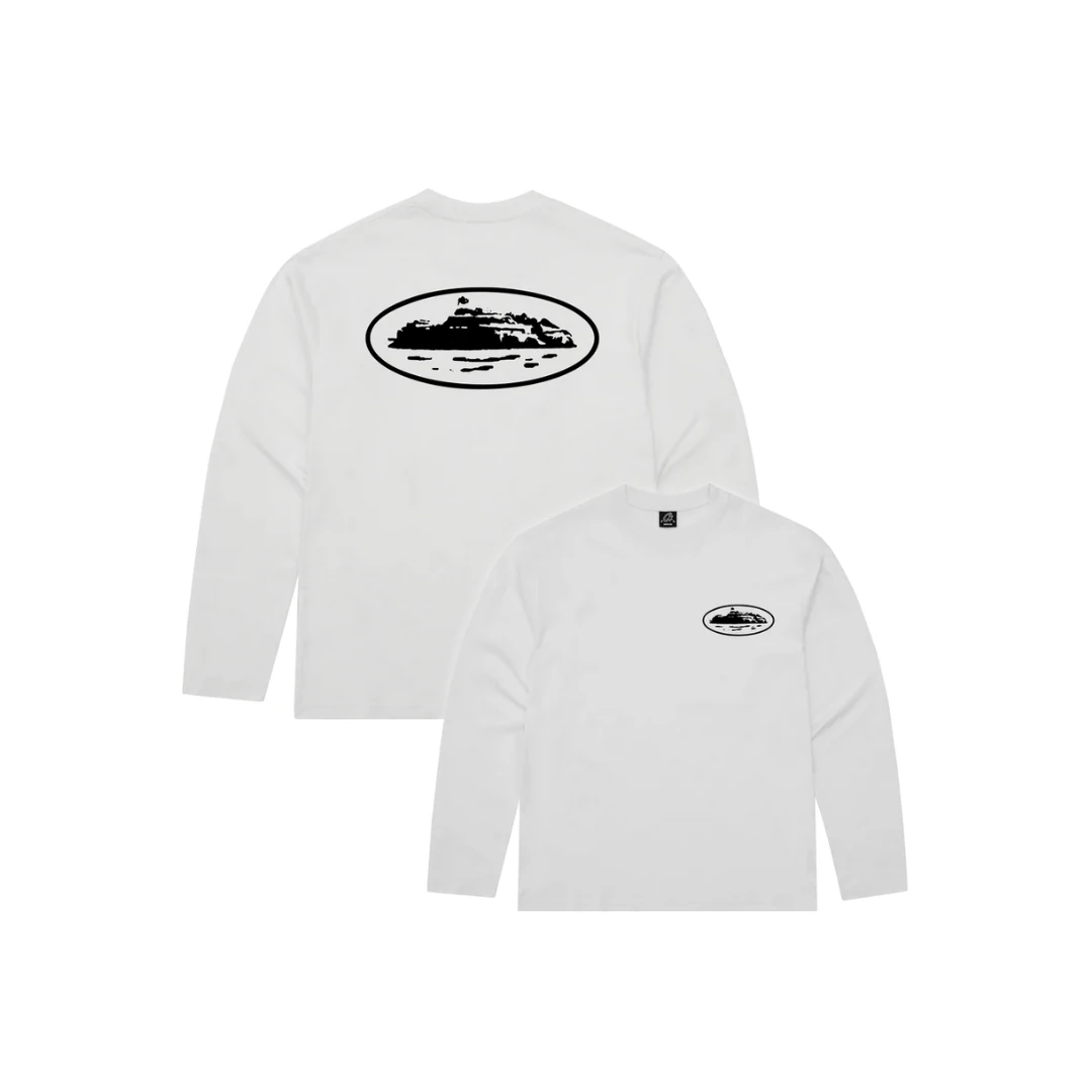 Corteiz OG Island Longsleeve Tee 'White'