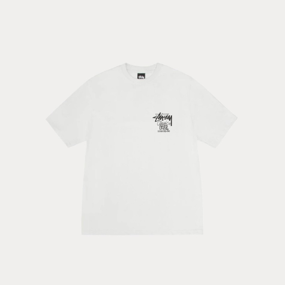 Stüssy Classic Gear Pig. Dyed Tee ‘White’