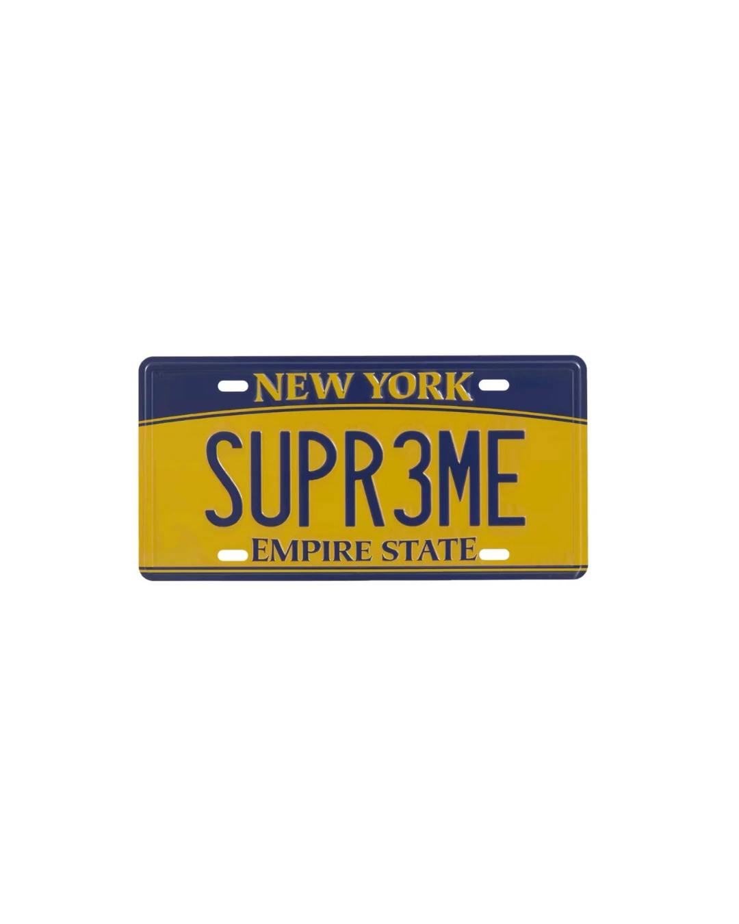 Supreme License Plate