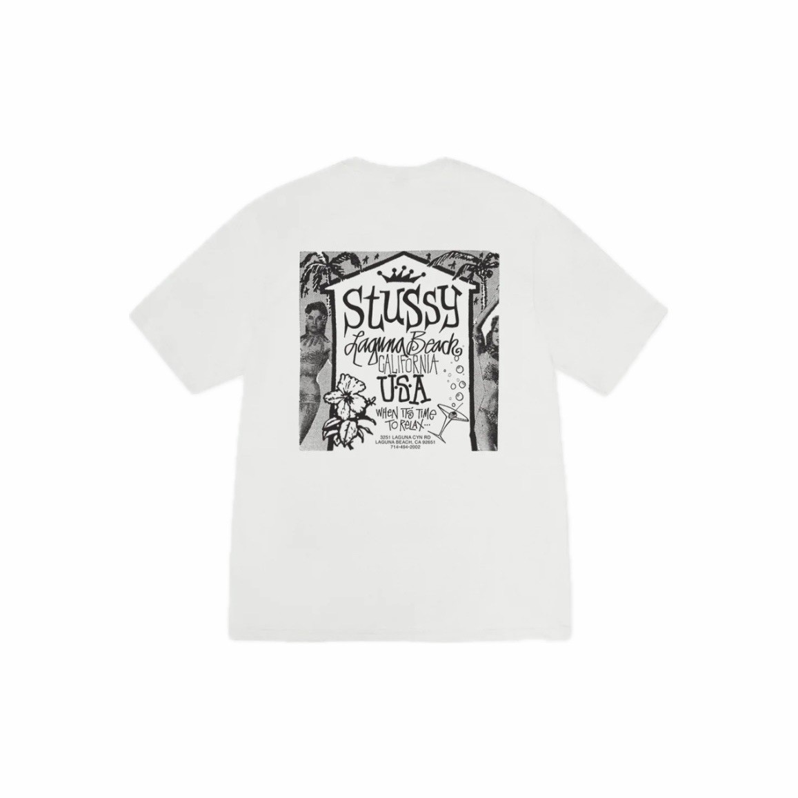 Stüssy Beach House Pig. Dyed Tee ‘White’