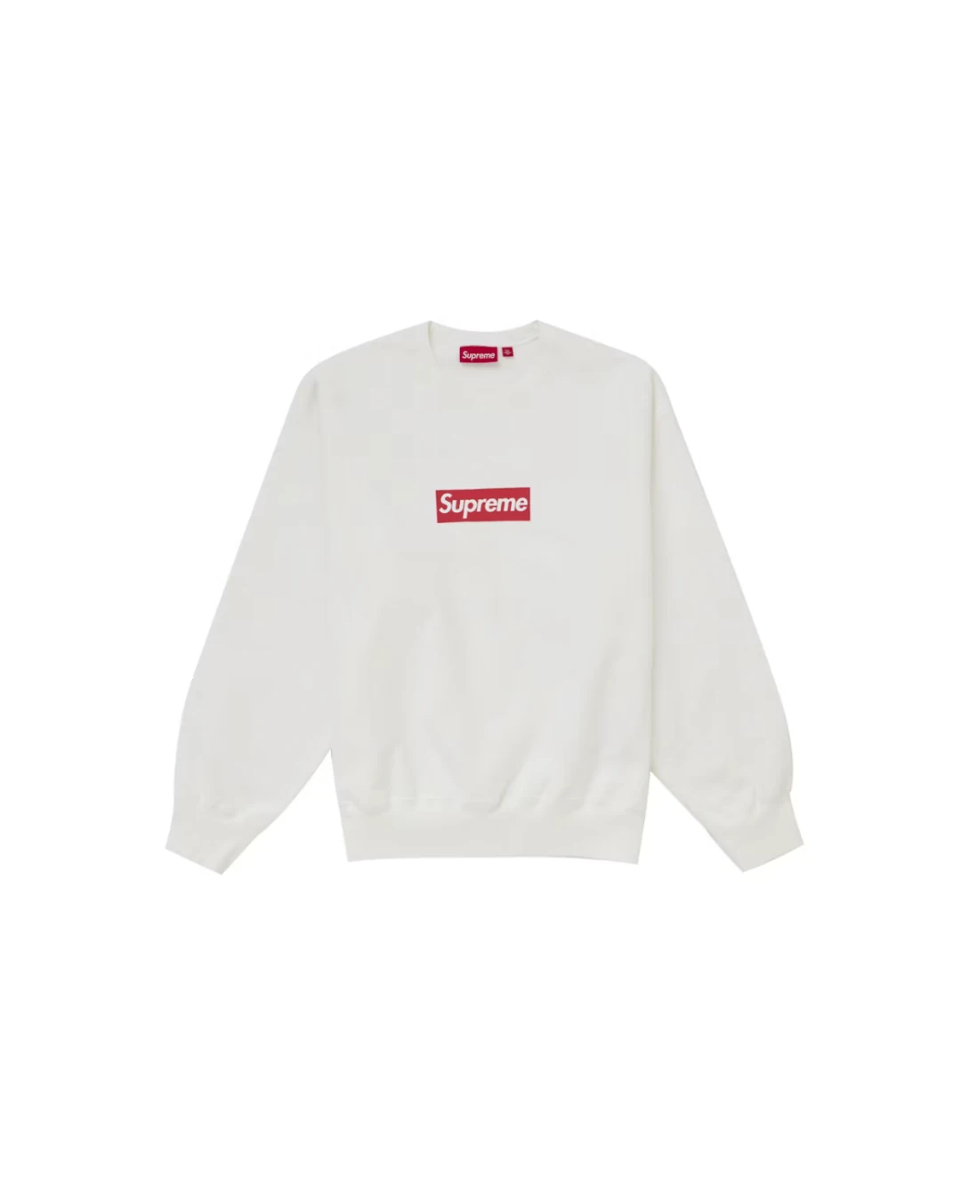 Supreme Washed Box Logo Crewneck 'White'
