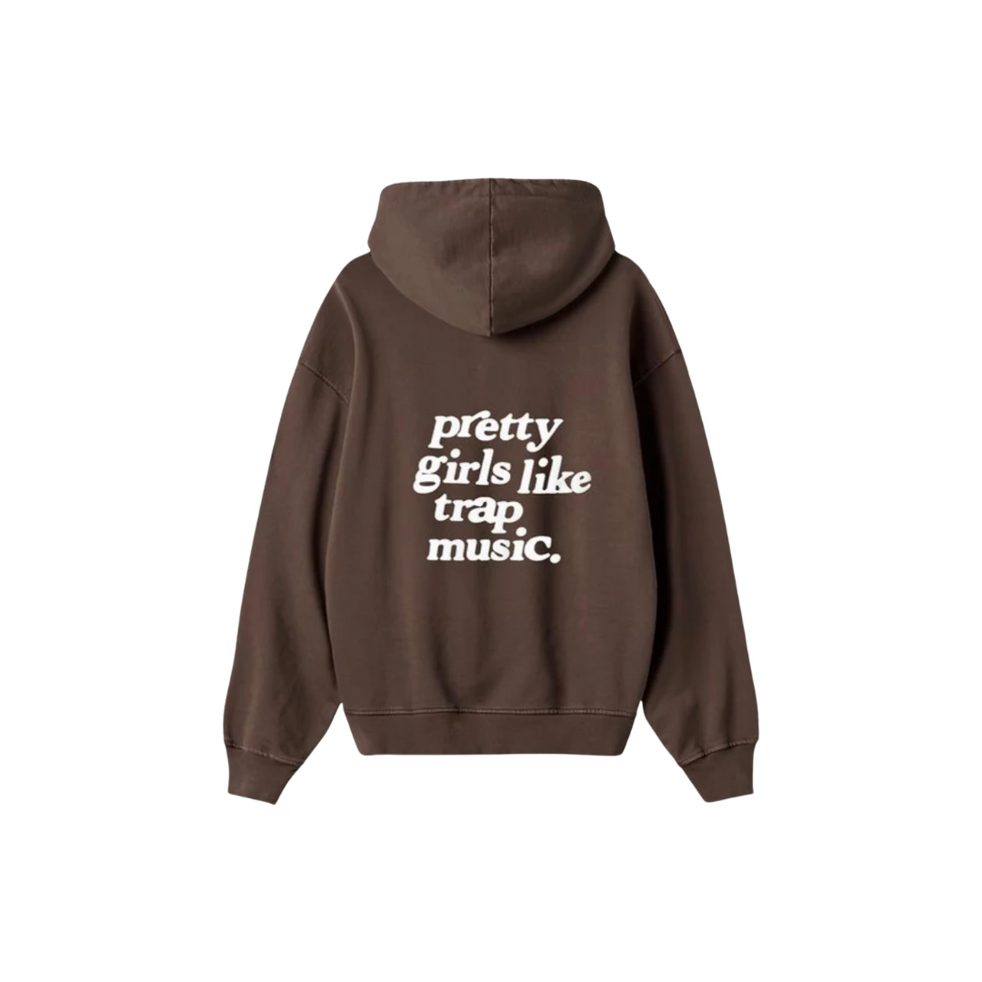 NudeProject Pretty Girls Like Trap Music Hoodie 'Brown'