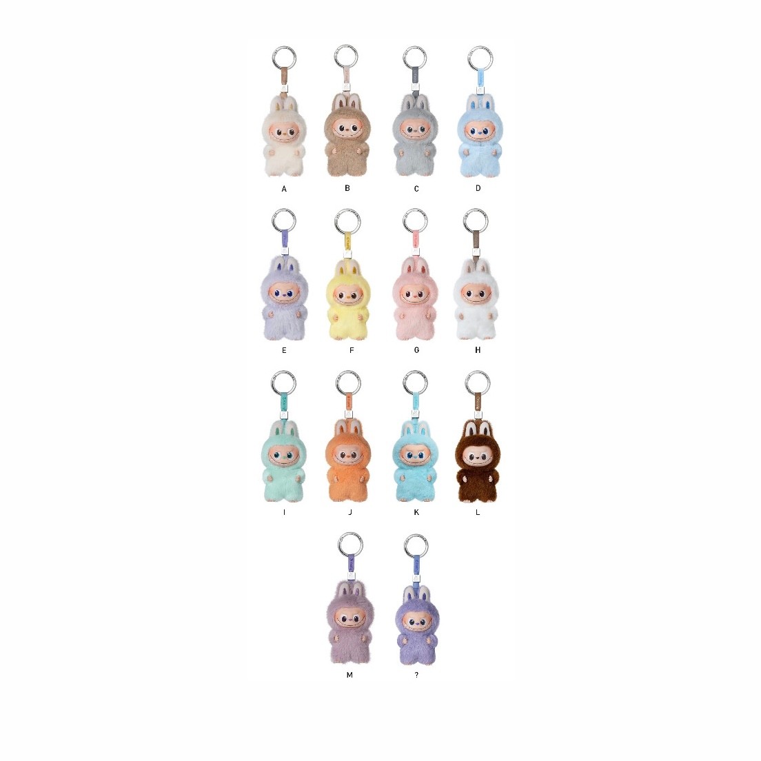 Pop Mart Labubu The Monsters ‘Pin for Love Series’ Vinyl Plush Pendant (A-M ) Single Blind Box