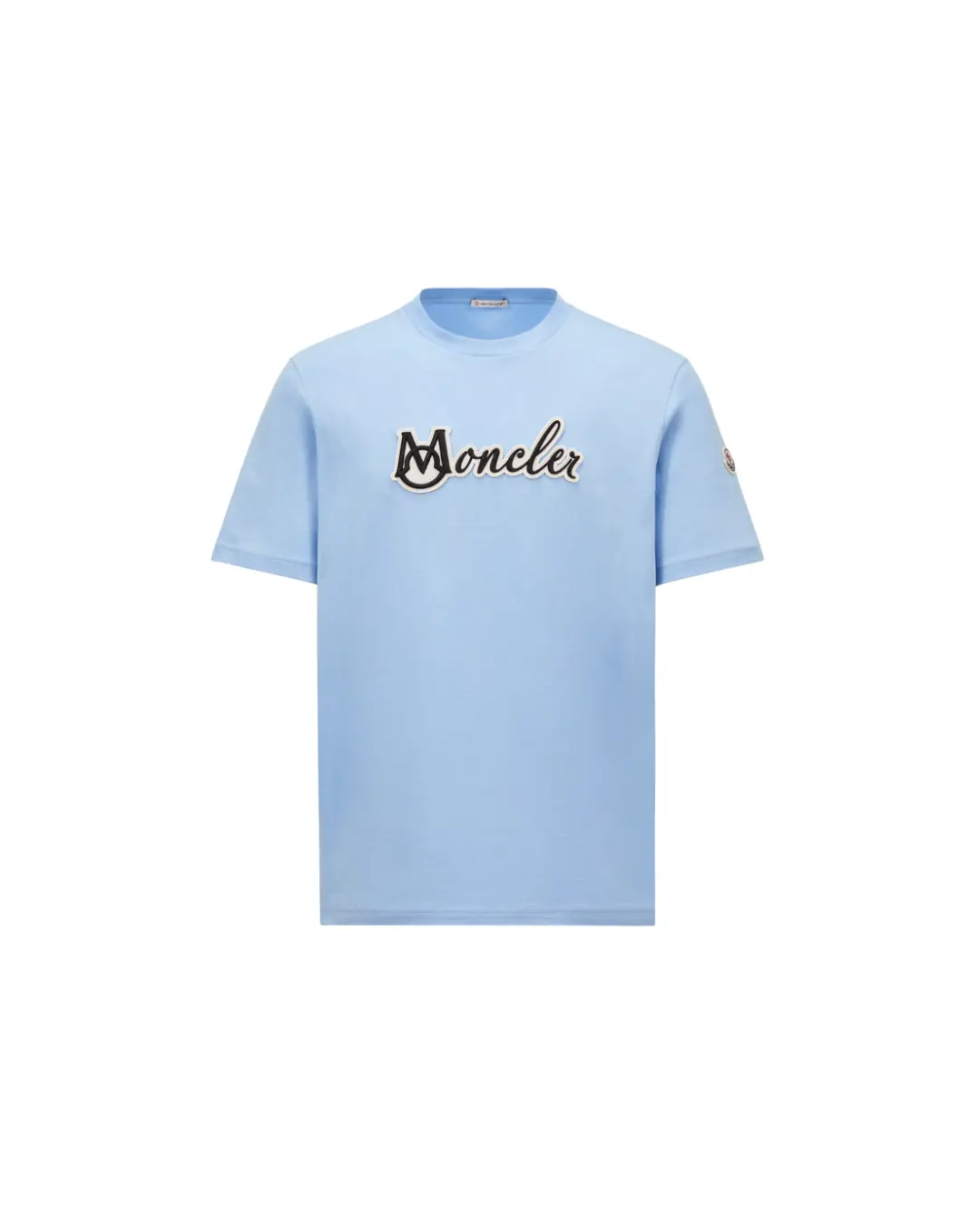 MONCLER - 25ss Varsity ロゴ刺繍 コットン Tシャツ Moncler Varsity Logo T-Shirt 'Blue'