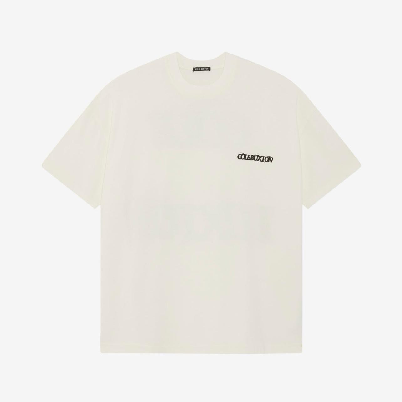 Cole Buxton Balearic T-shirt 'White/Brown'