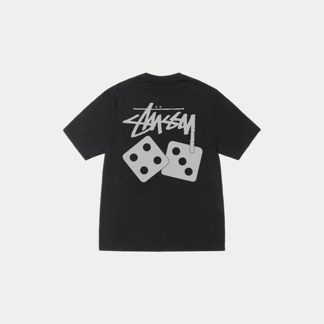 Stüssy Dice Pig. Dyed Tee ‘Black’