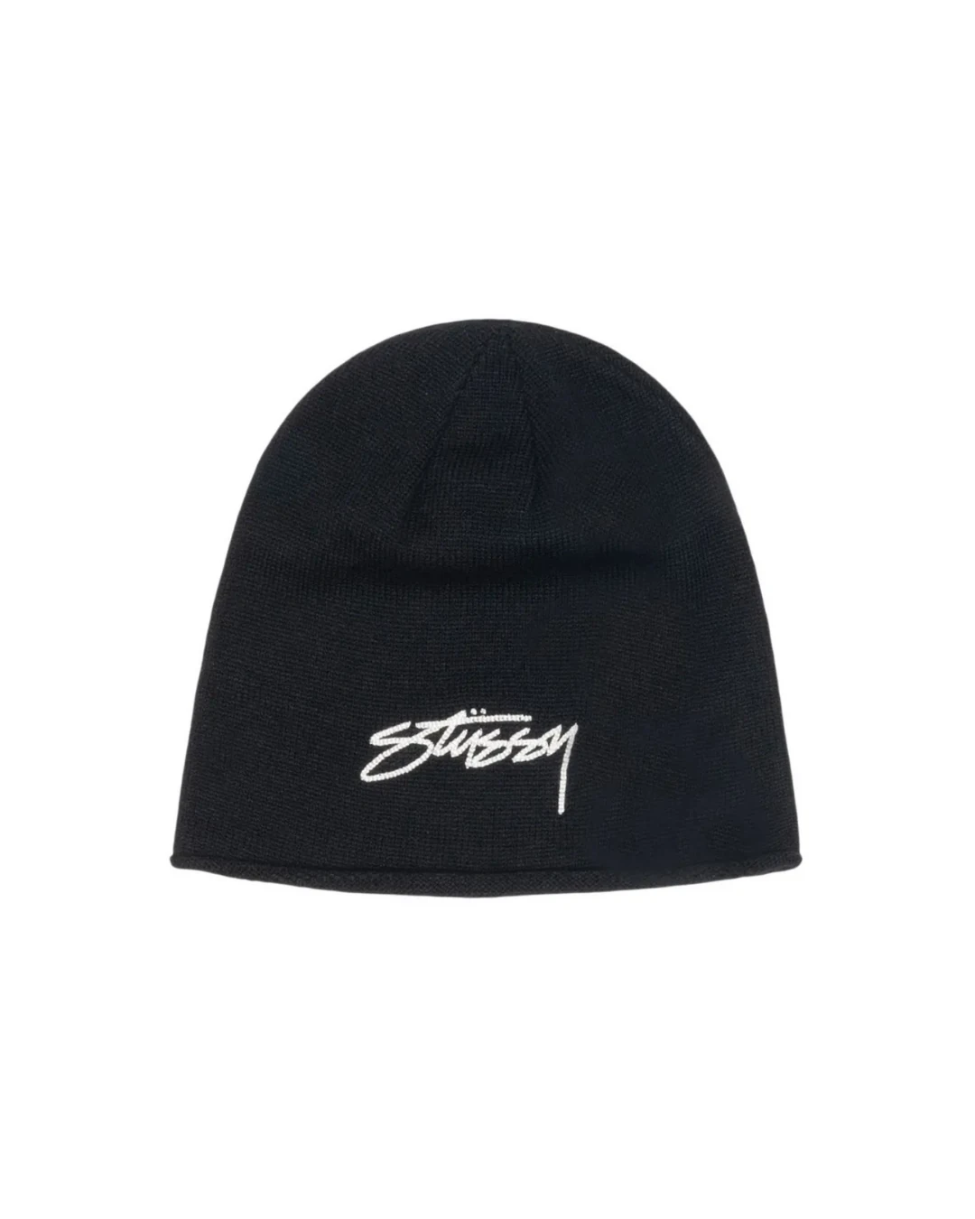 Stussy Skullcap Chain Stitch Rolled Edge 'Black'