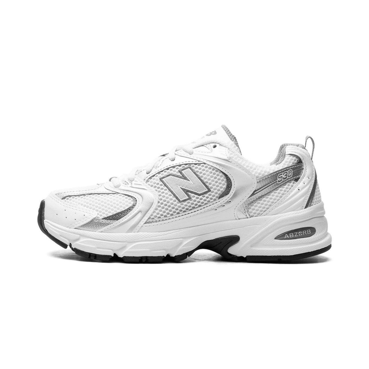 NB 530 'White Silver Metallic'