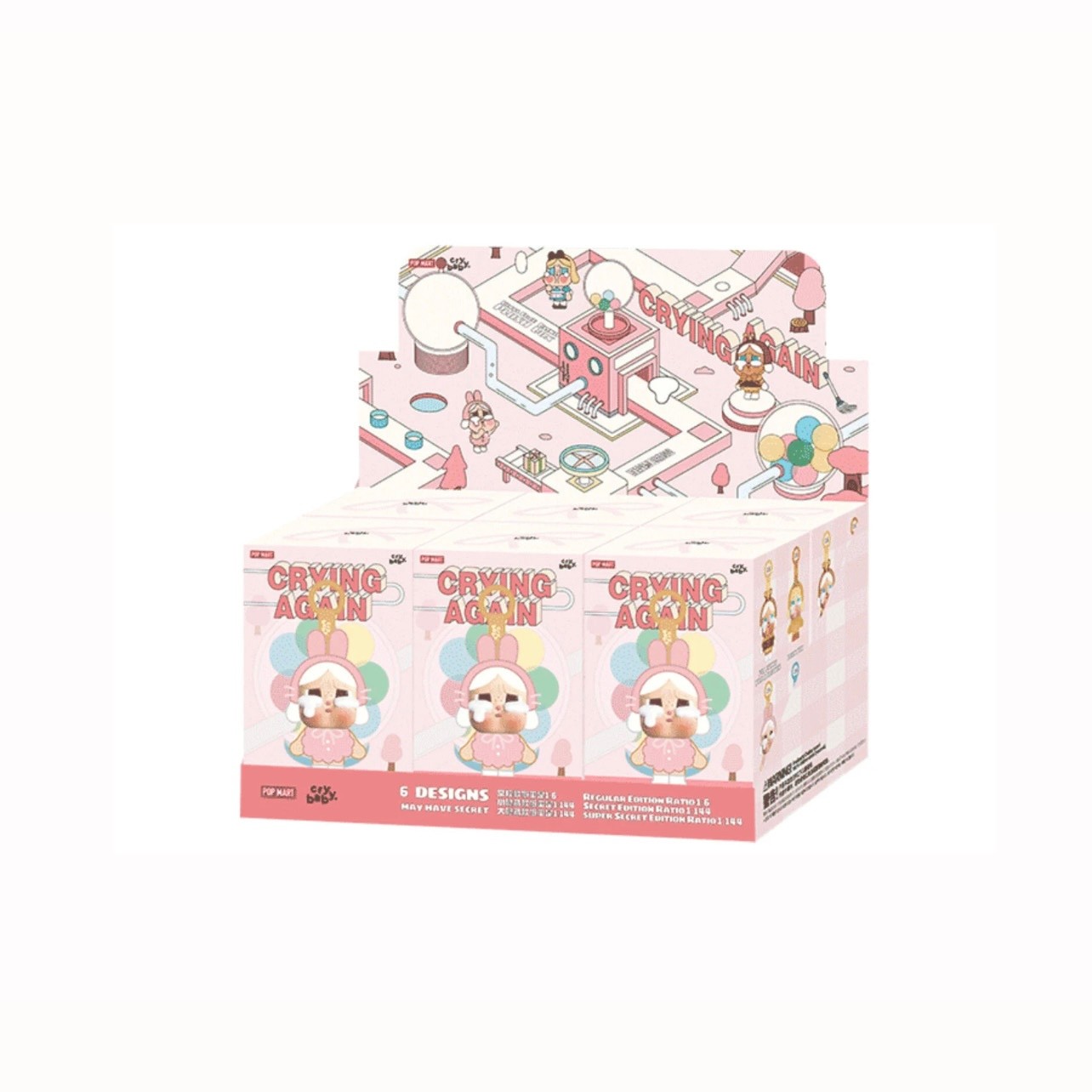 Pop Mart CryBaby Crying Again Series ‘Ill Bring You A Flower Vinyl Plush’