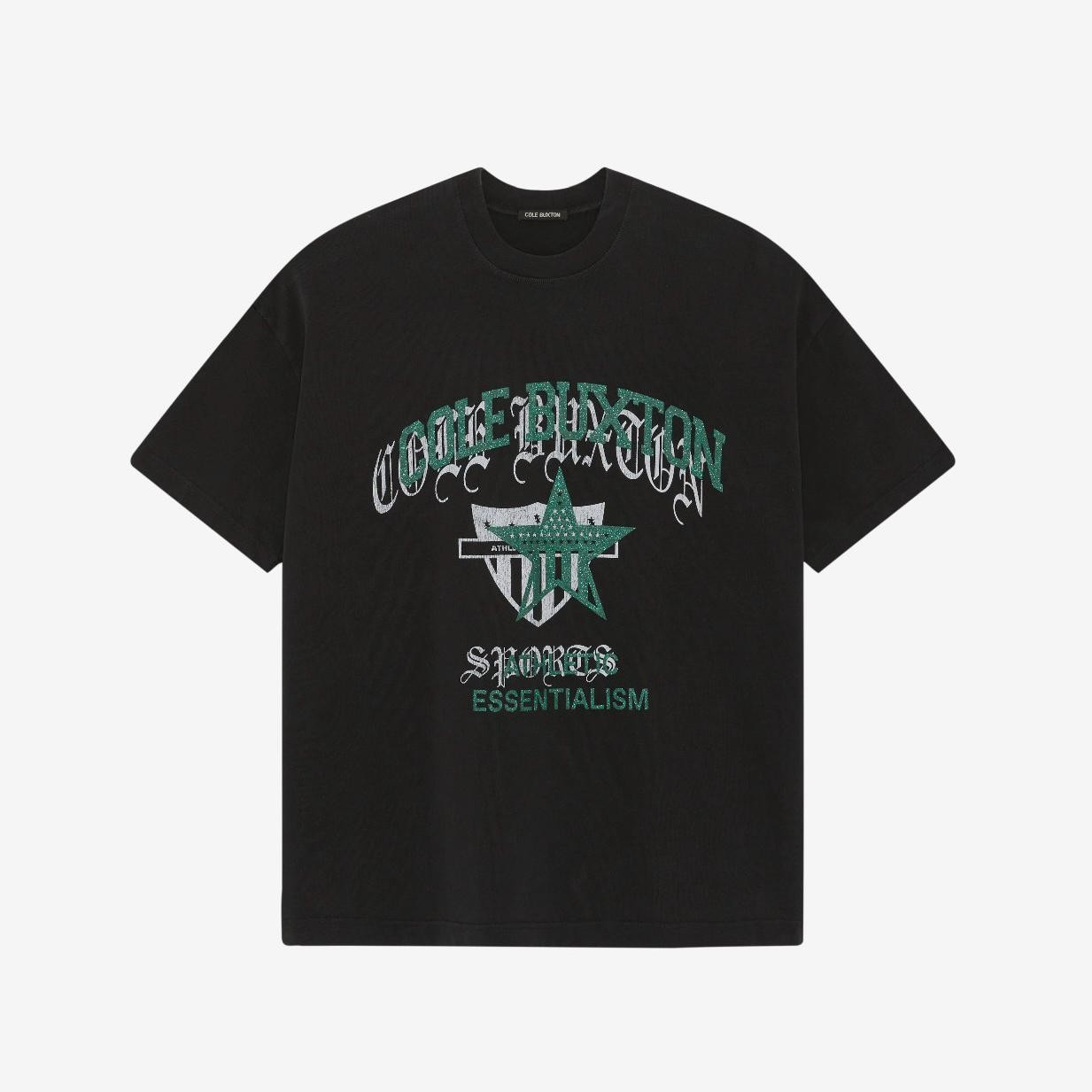 Cole Buxton Americana Overlay T-shirt 'Black'