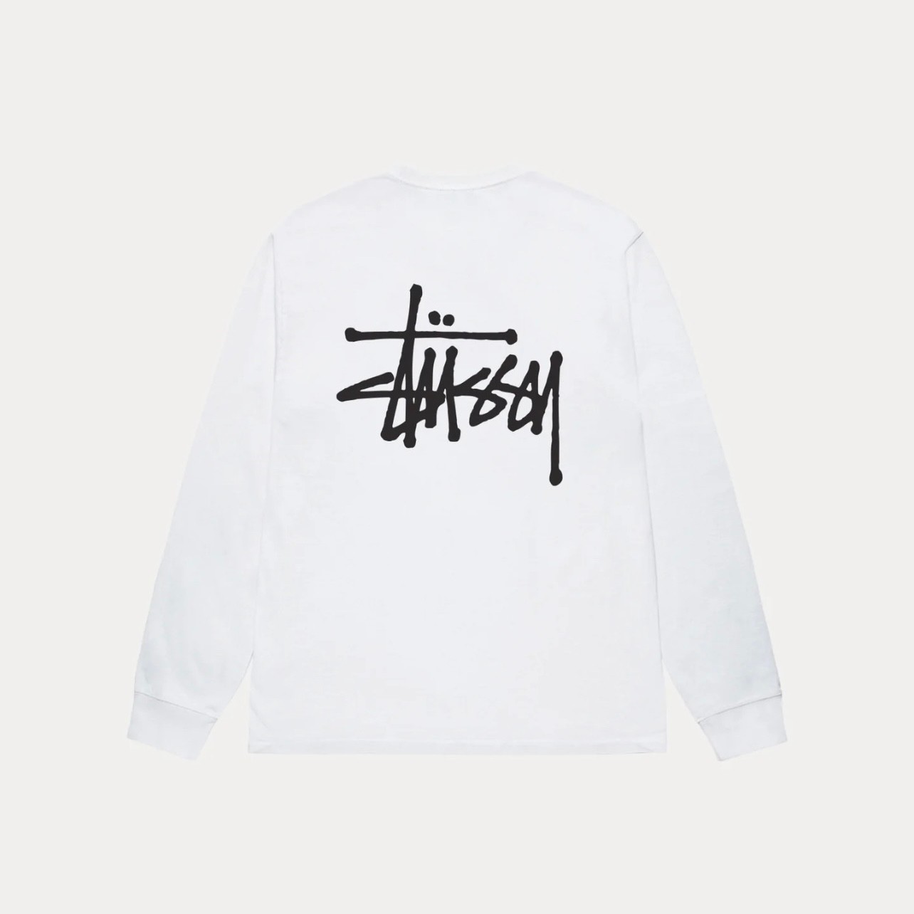 Stüssy Basic Longsleeve Tee 'White'