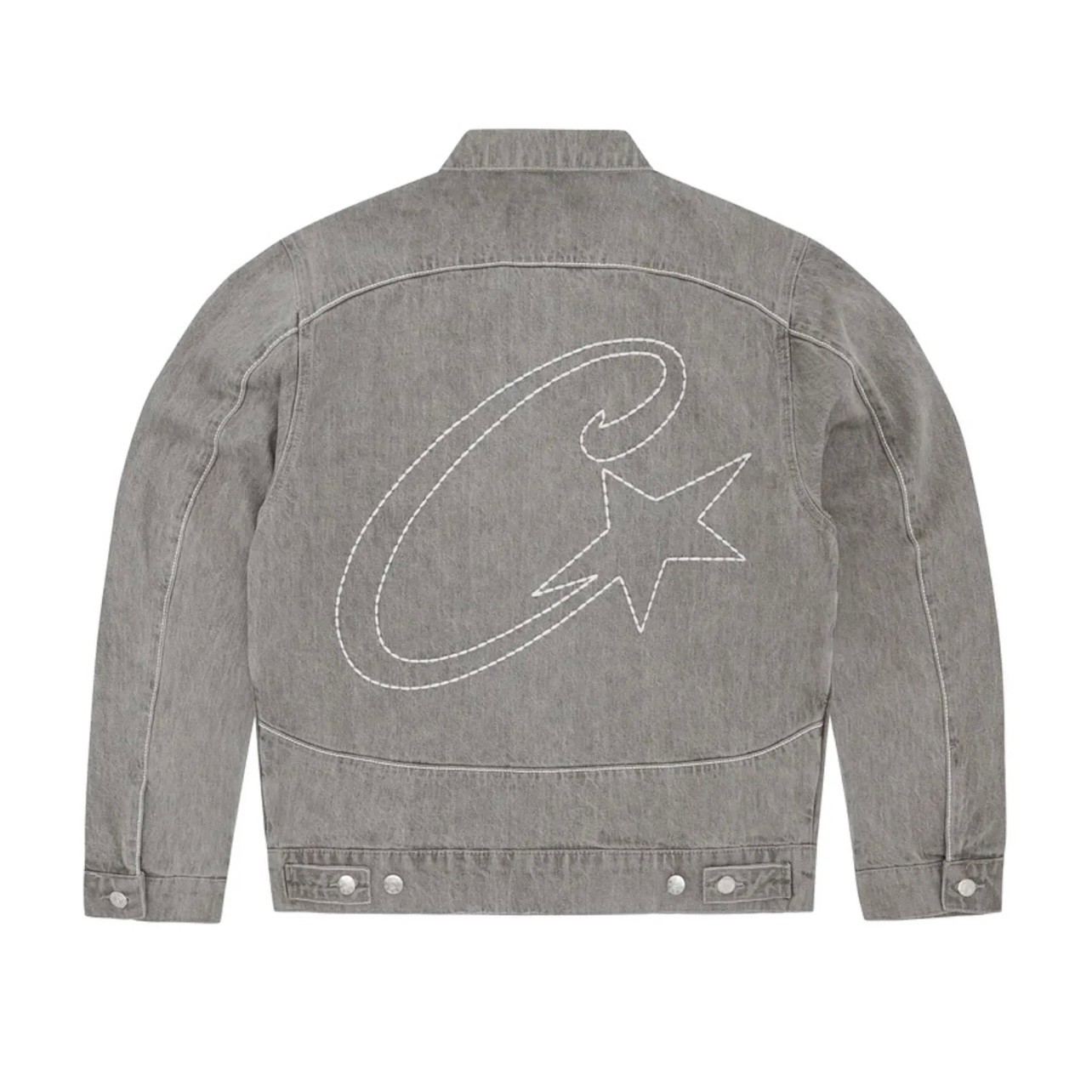 Corteiz C-Star Denim Jacket 'Gray'