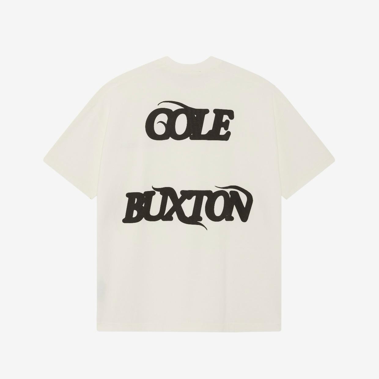 Cole Buxton Balearic T-shirt 'White/Brown'