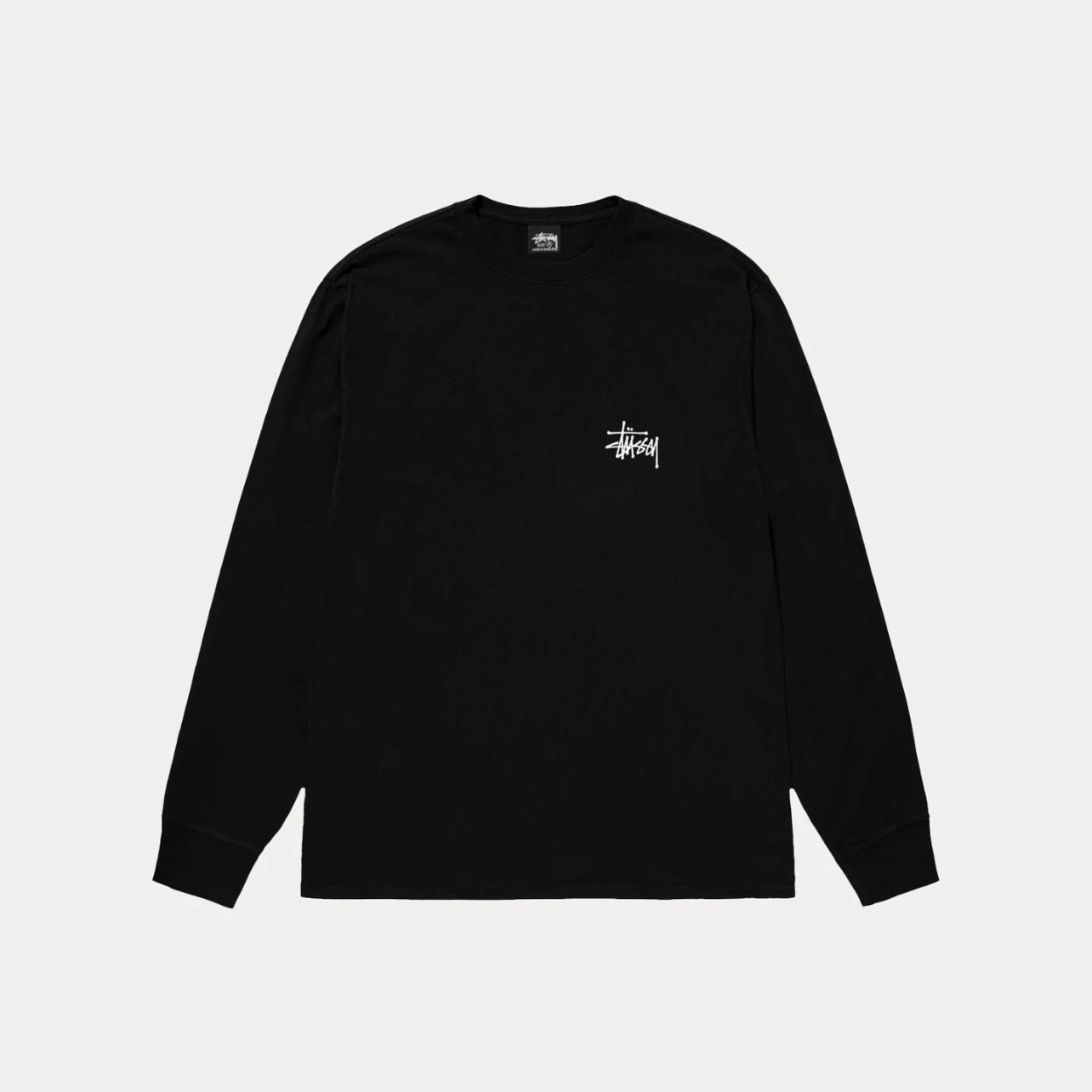 Stüssy Basic Longsleeve Tee 'Black'