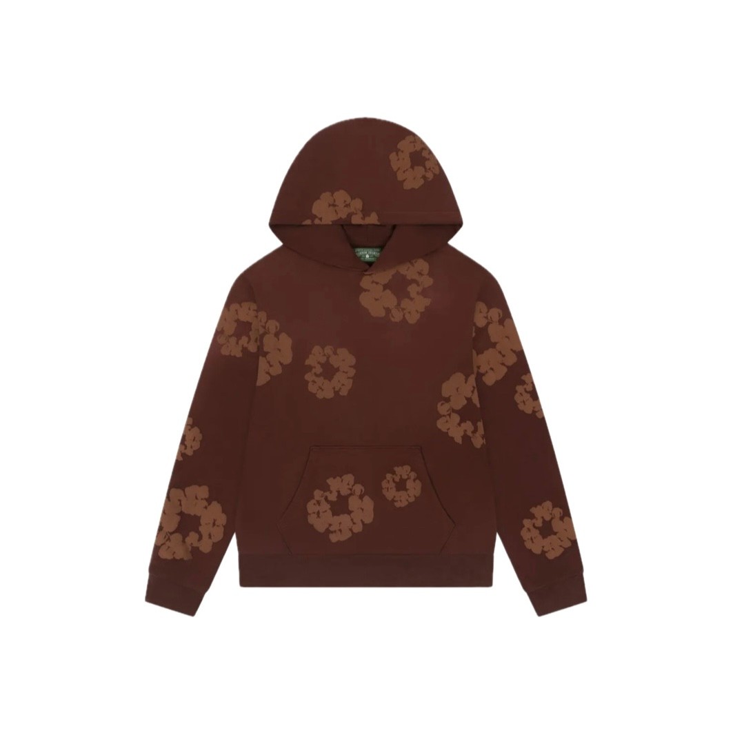Denim Tears Cotton Wreath Monocotton Hoodie ‘Brown’