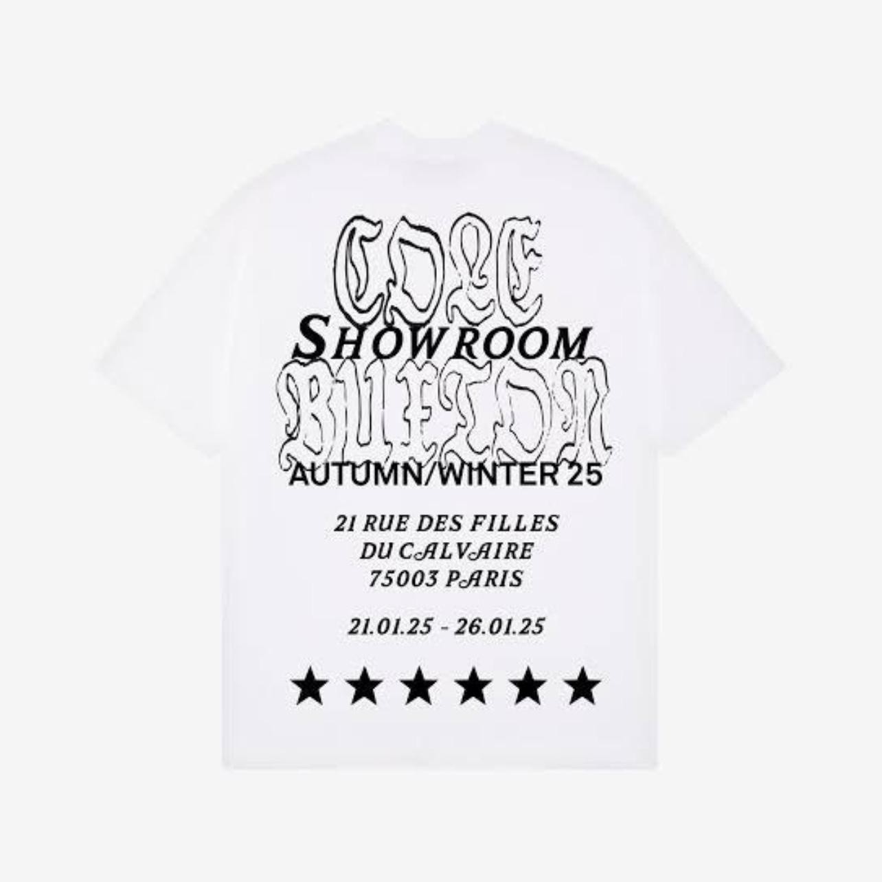 Cole Buxton AW25 Paris Showroom T-shirt 'White'