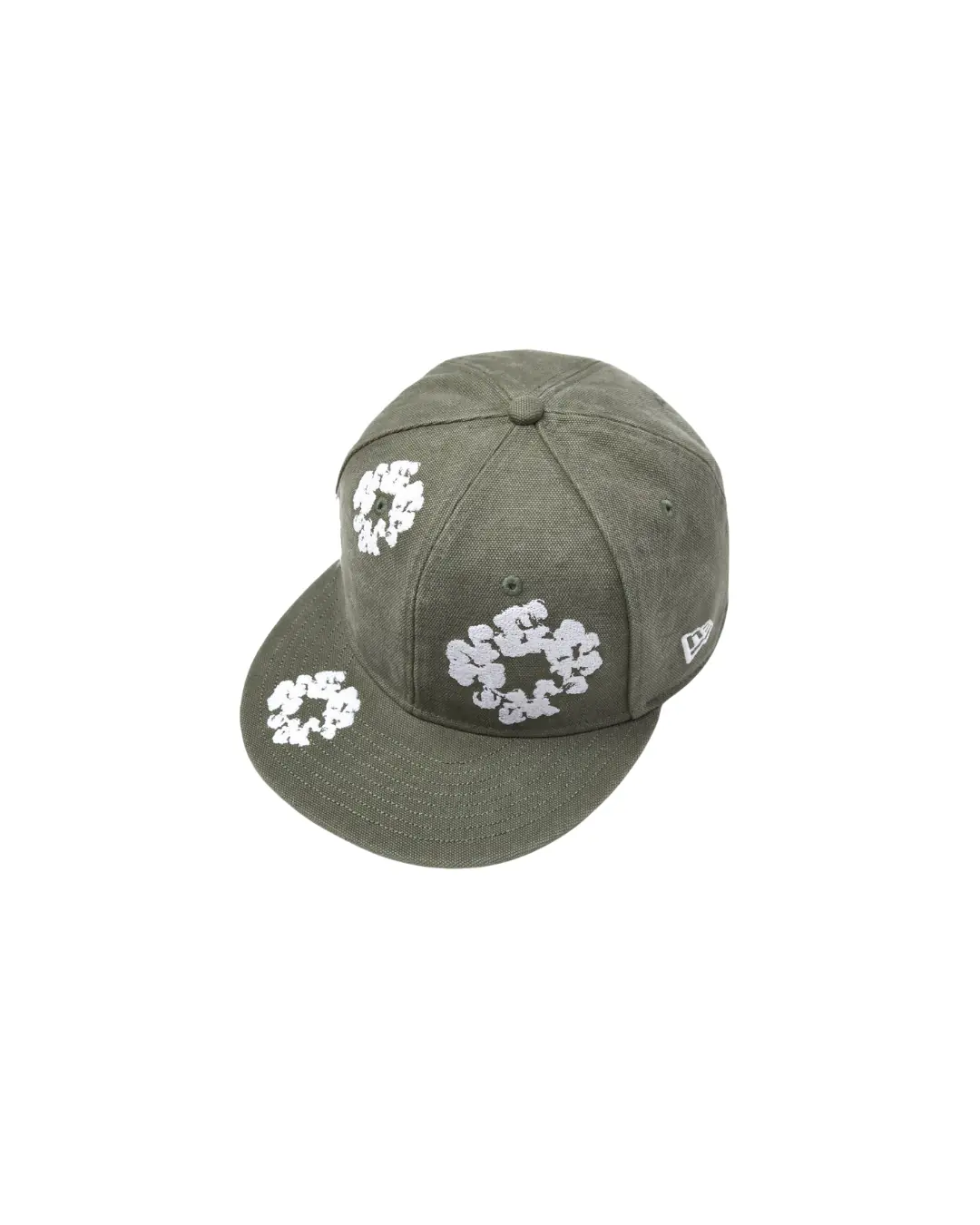 Denim Tears x New Era Cotton Wreath 59Fifty Canvas Cap 'Olive'