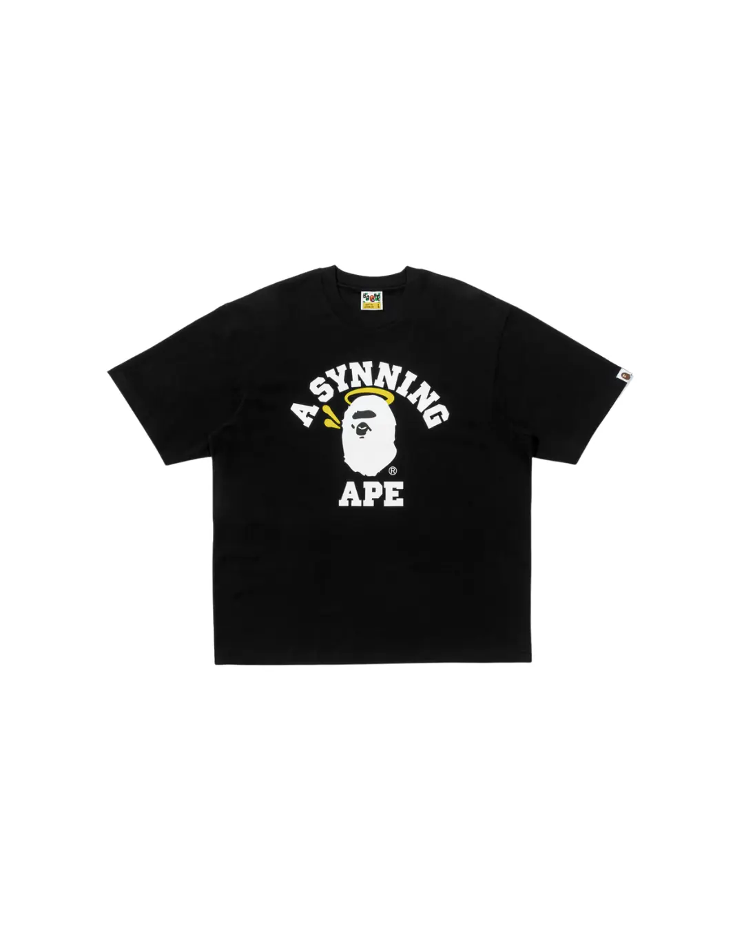 エイプ　ベイプ　セントラルシー　Tシャツ bape central syna Syna x BAPE X Spotify By Central Cee College Tee 'Black'