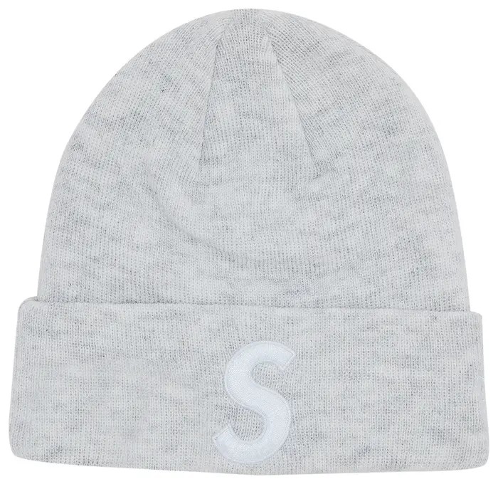 Supreme New Era S Logo Beanie 'Ash Grey