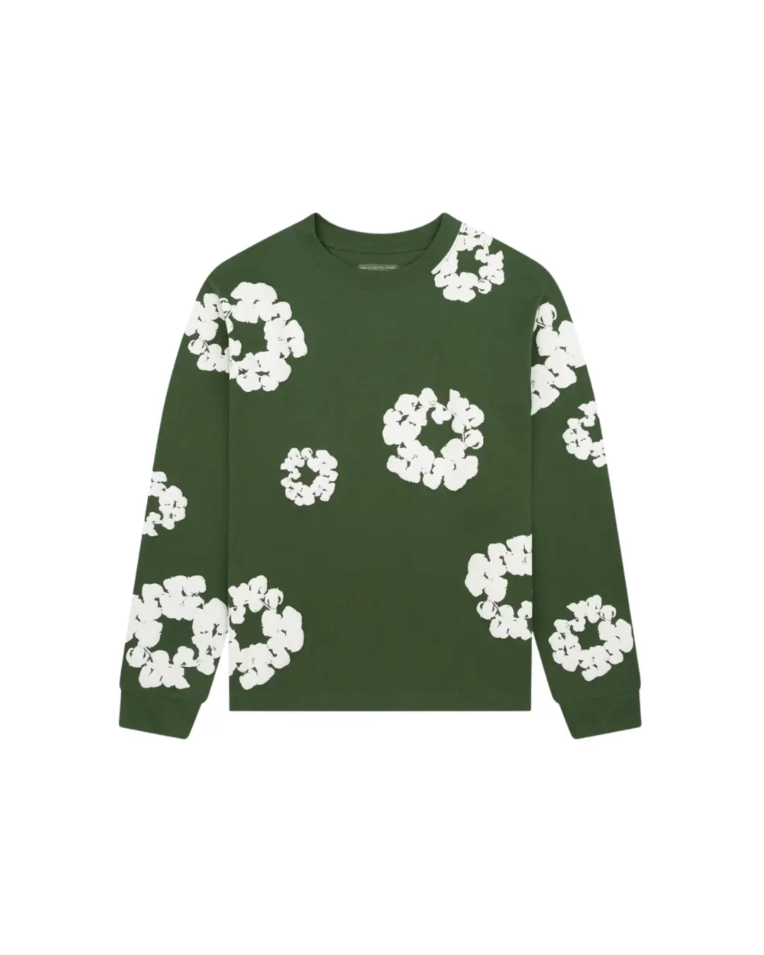 Denim TearsロンT s Denim Tears Long Sleeve Cotton Wreath T-shirt 'Green'