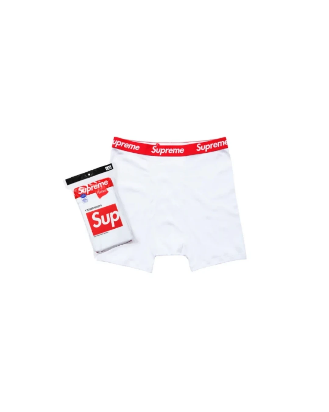Supreme Hanes Boxer Briefs (3 Pack) 'White'