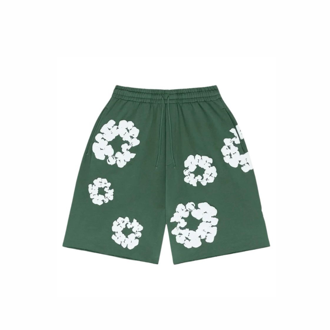Denim Tears Cotton Wreath Sweat Shorts 'Green'