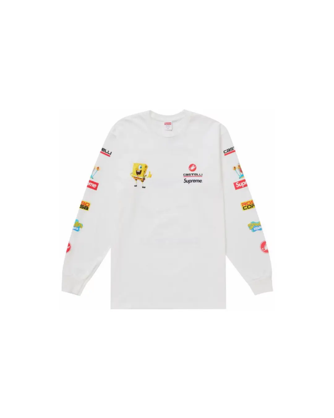 Supreme x Spongebob Long Sleeve 'White'