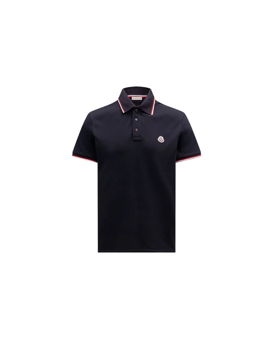 トップス MONCLER SCOM2017 210 L/S PIQUE SHIRT Moncler Pique Logo T-Shirt 'Navy'