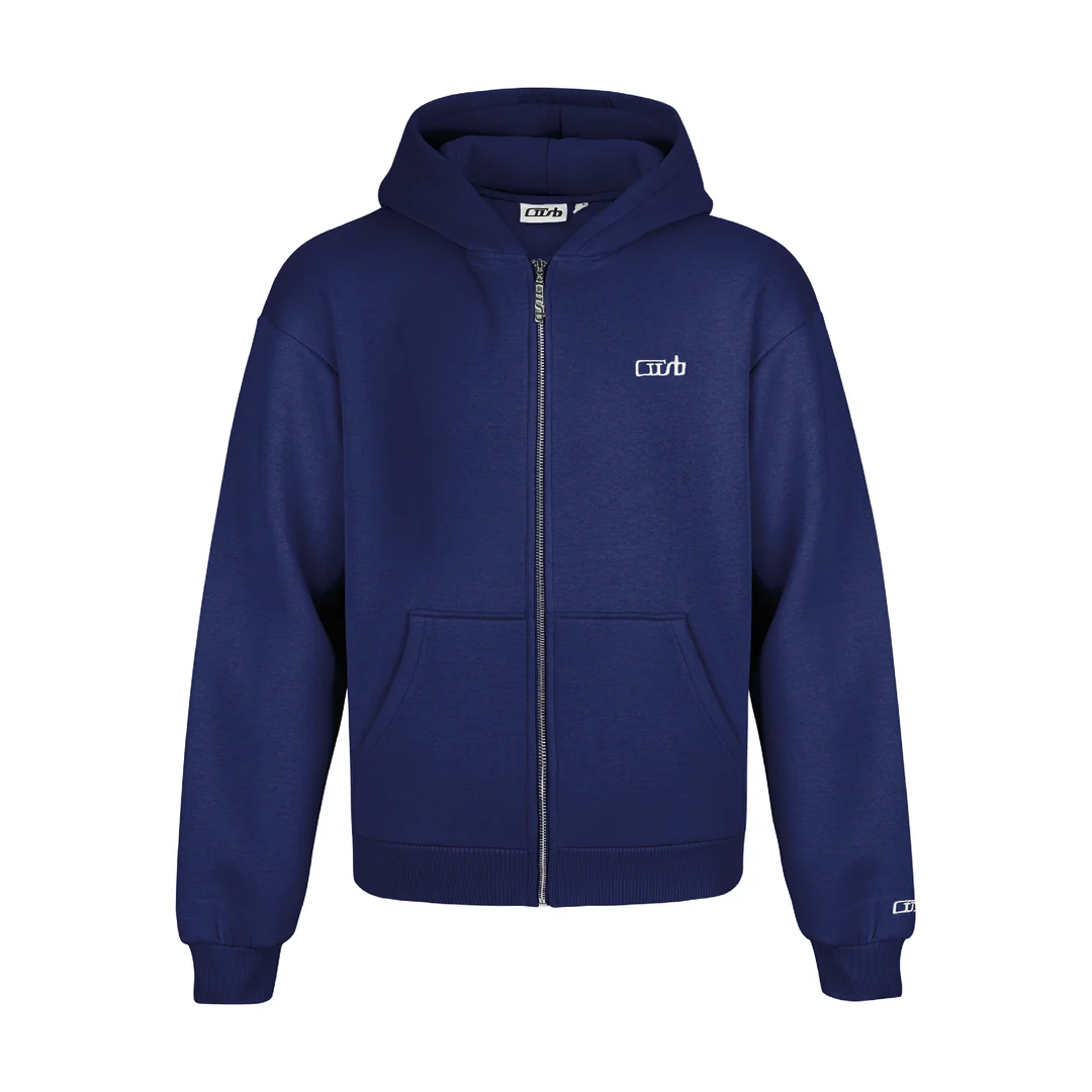 Navy Blue Zip-Up