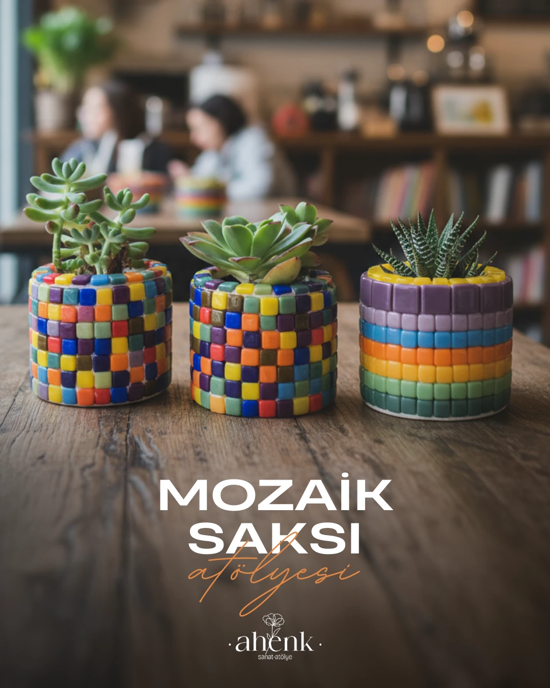 Mozaik Ürün Atölyesi - Sukulent Saksı