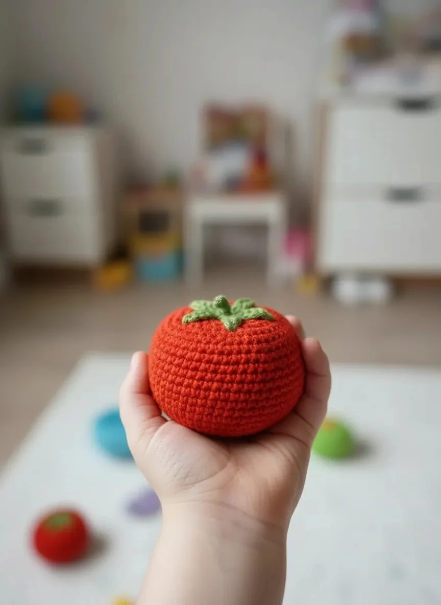 Amigurumi Objeler - Domates
