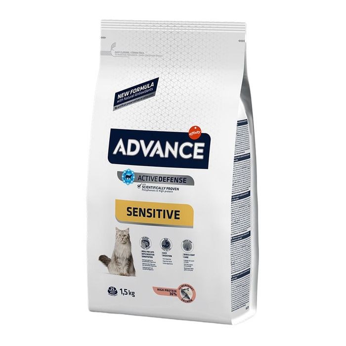 Advance Sensitive Somonlu Yetişkin Kuru Kedi Maması 1.5 Kg