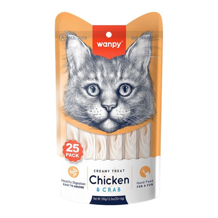 Wanpy Sıvı Kedi Ödül Maması 25 x 14 g