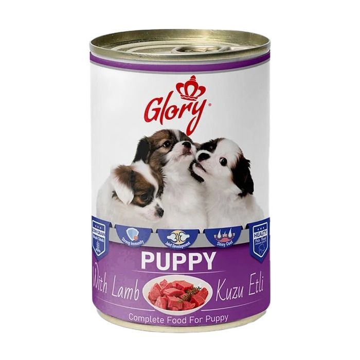 Glory Kuzu Etli Yavru Köpek Konserve Maması (400 g)