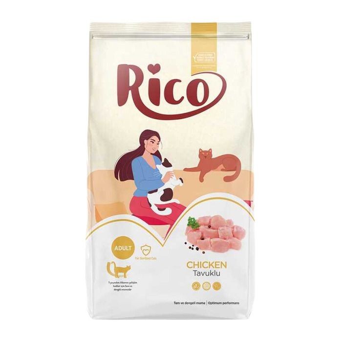 Rico Tavuk Etli Yetişkin Kedi Maması 15 kg