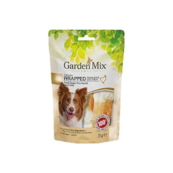 Garden Mix Tavuk Sargılı Pres Kemik Köpek Ödülü 75 g