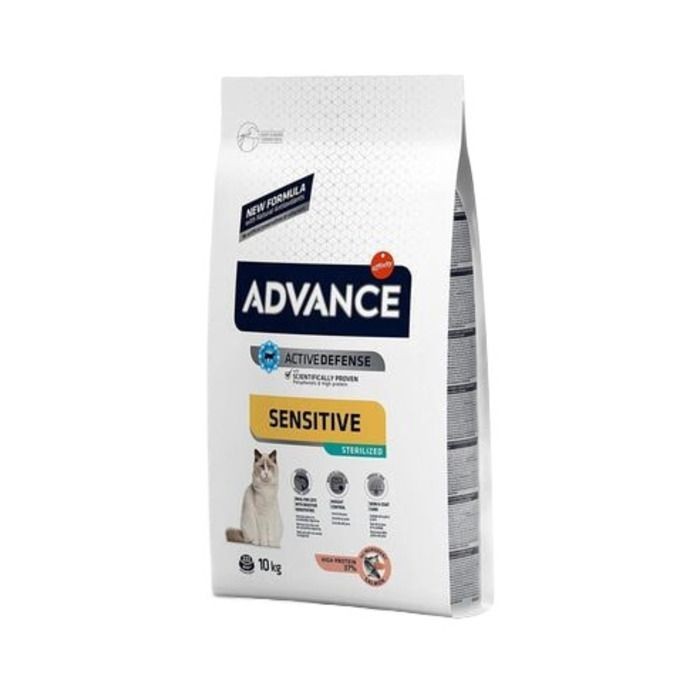 Advance Sensitive Sterilised Somonlu Kısırlaştırılmış Yetişkin Kedi Maması 10 Kg