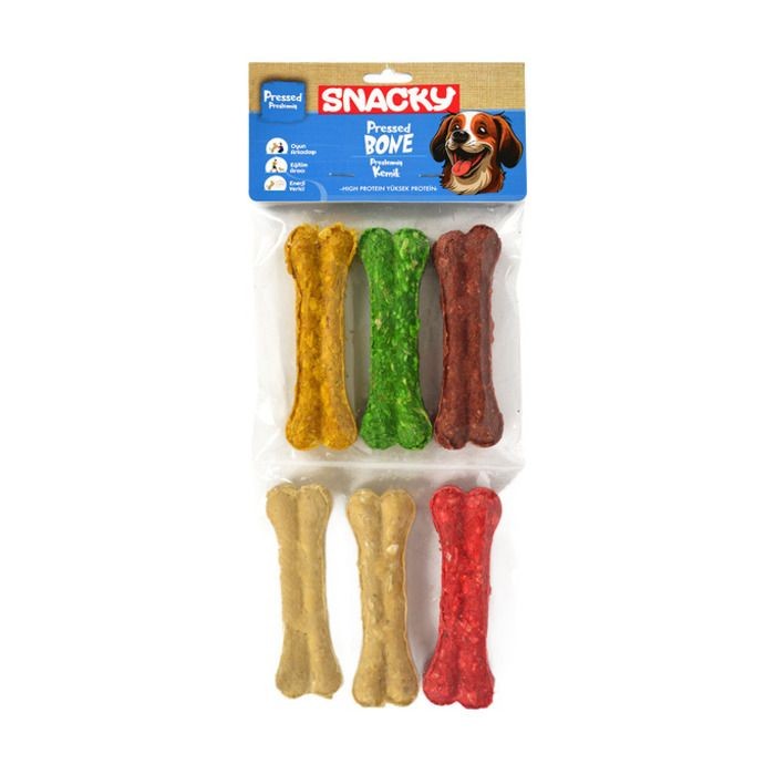 Snacky Köpek Çiğneme Kemiği 10 cm 6'lı