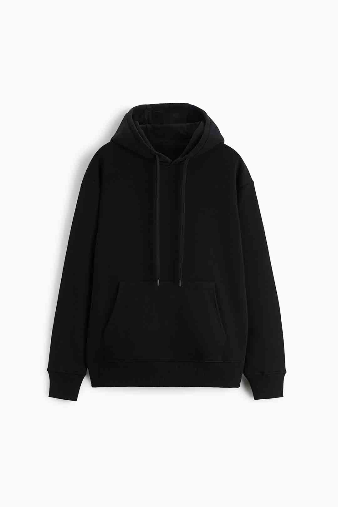SİYAH BASIC HOODIE