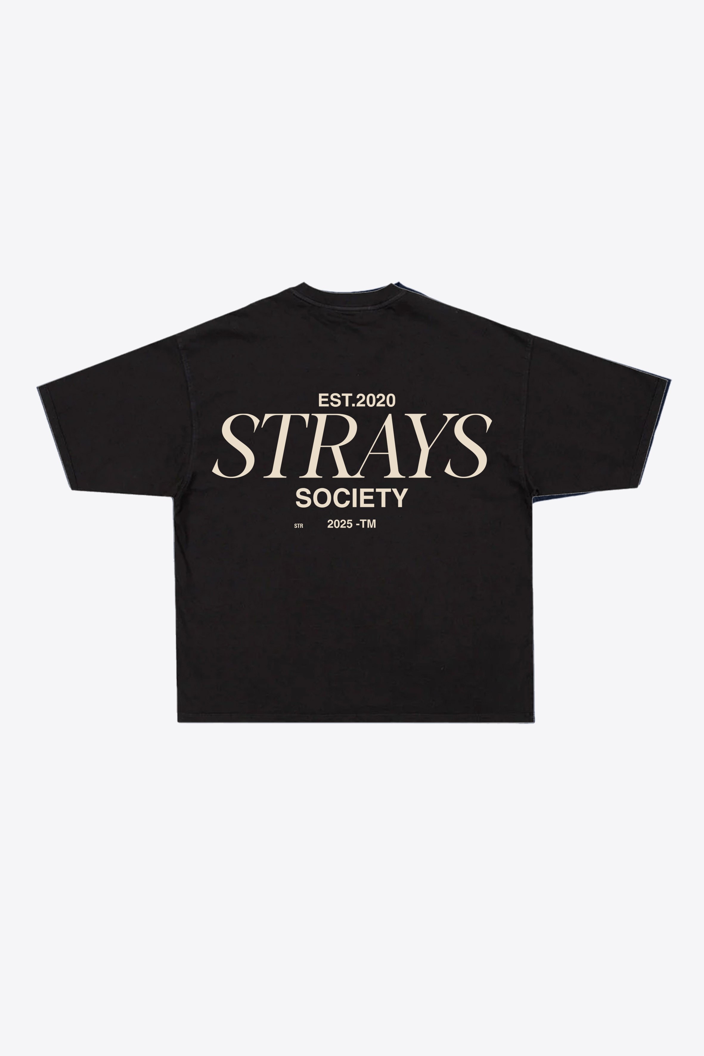 SOCIETY oversized siyah t-shirt