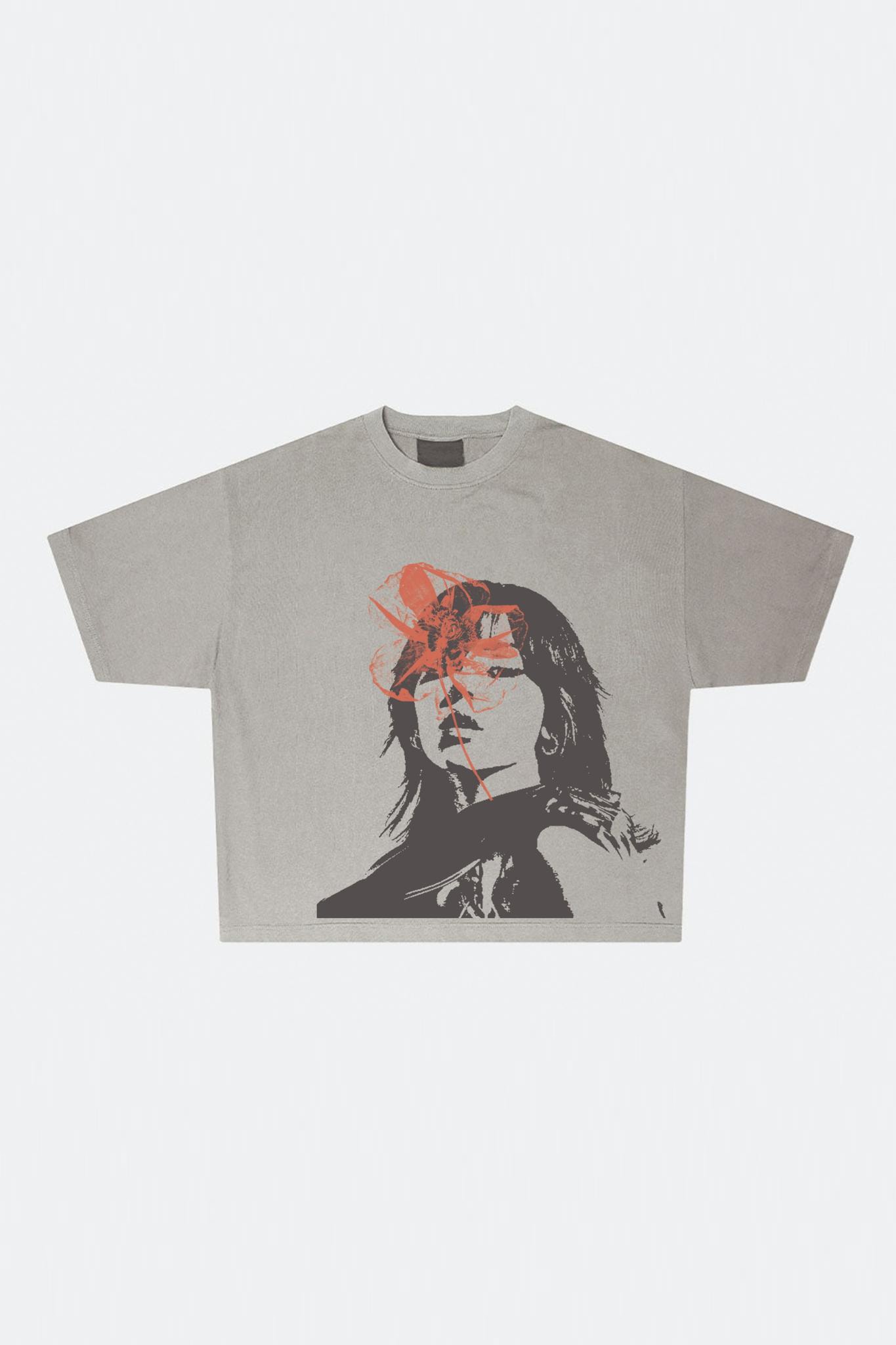 red obsession oversized t-shirt