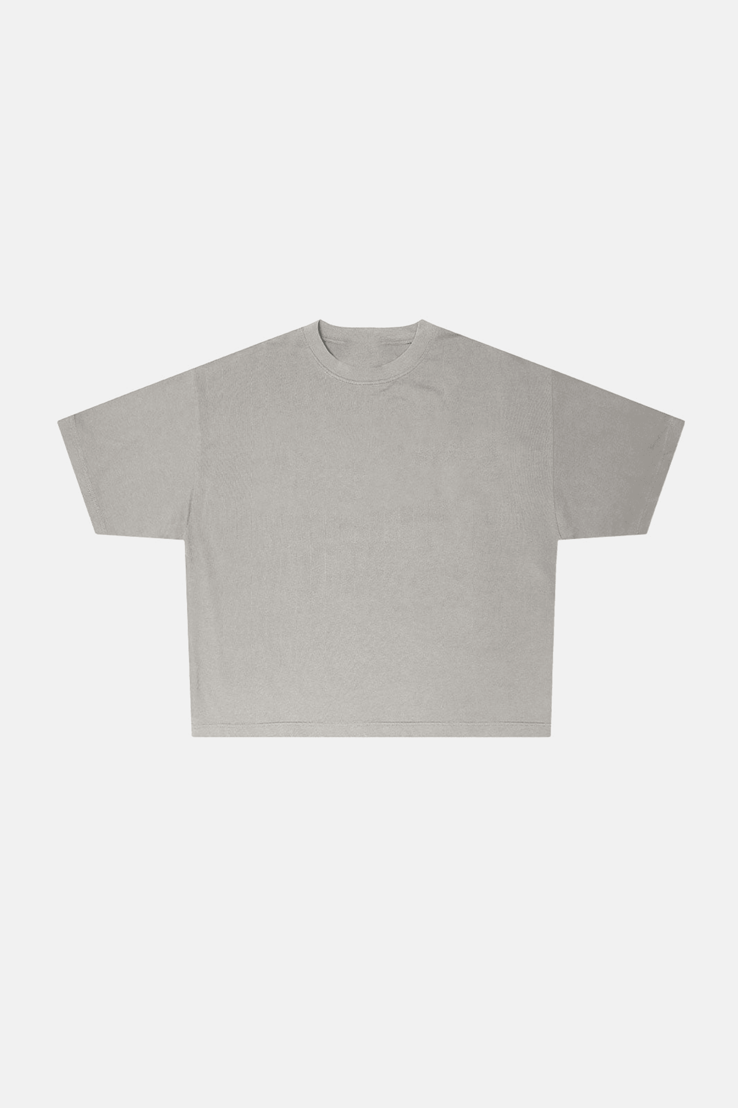 gray oversized basic t-shirt
