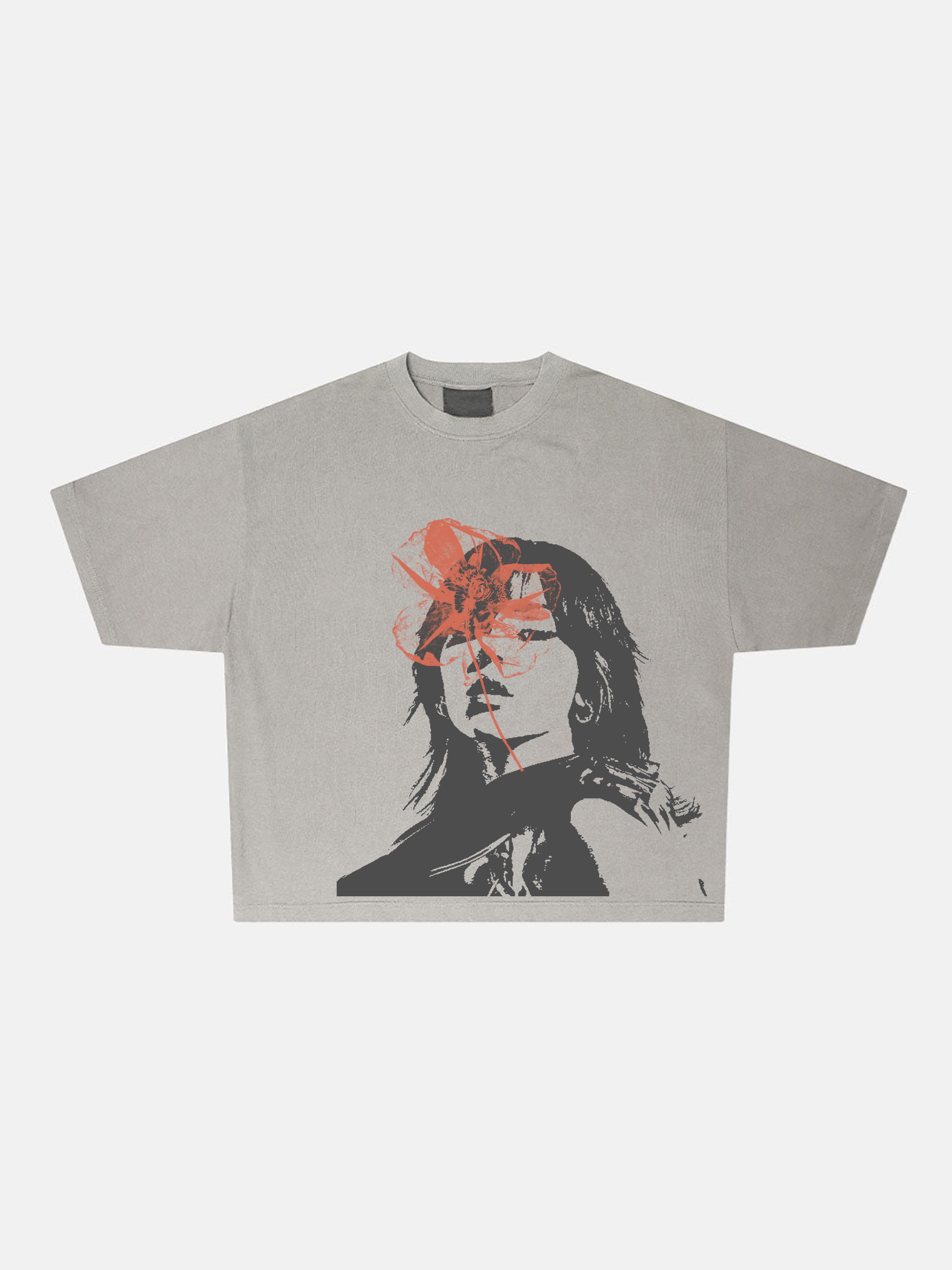 red obsession oversized t-shirt