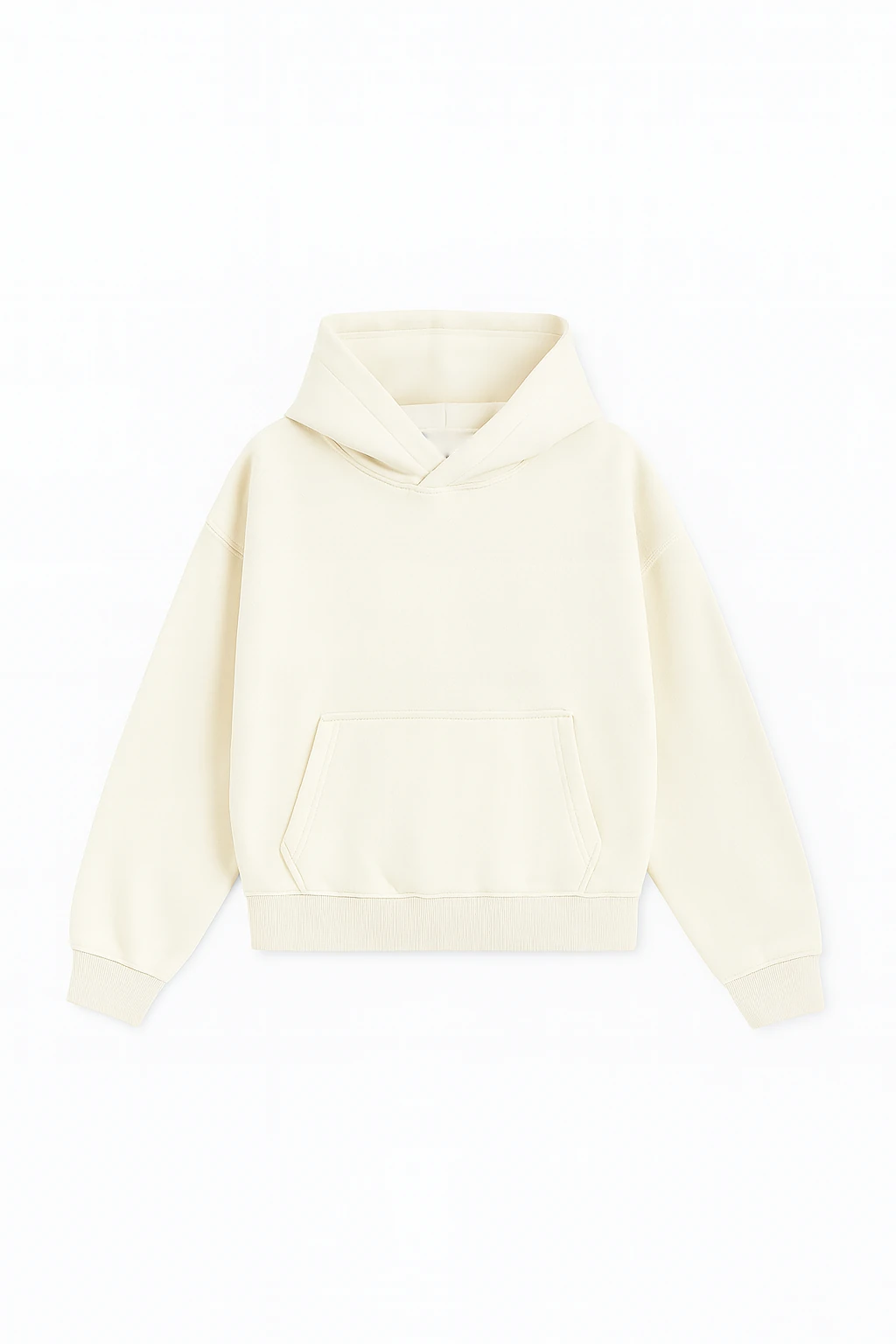 Ekru Basic Superoversized Hoodie