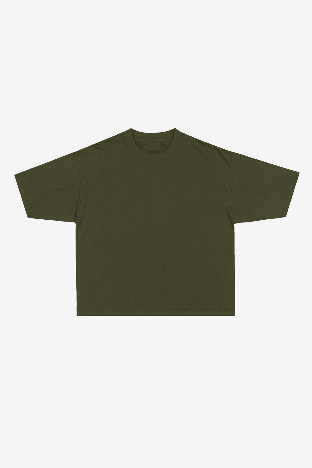 haki oversized basic t-shirt